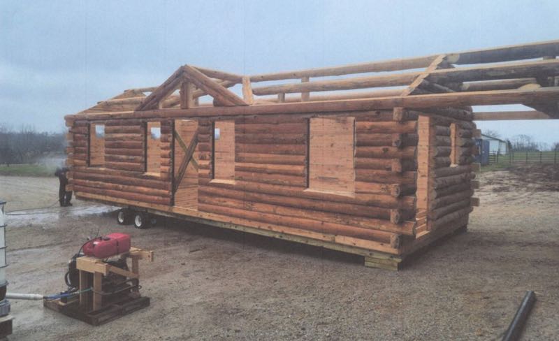 Dogwood Log Cabin Shell