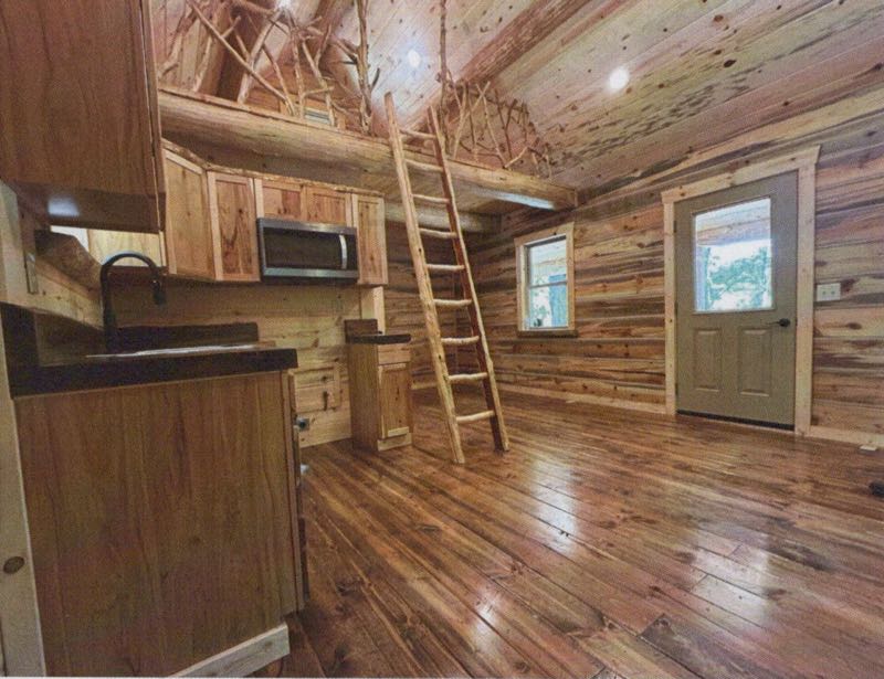 Inside a Dogwood Log Cabin home