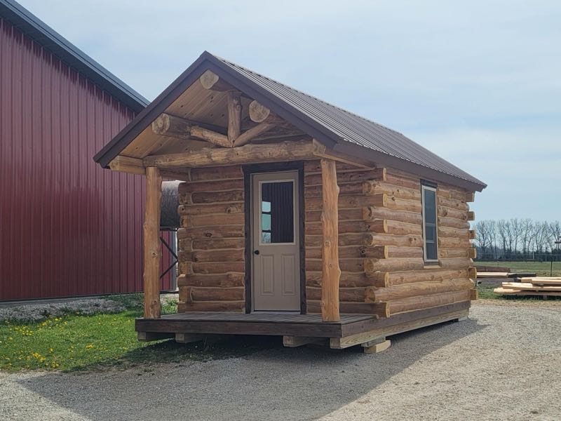 Dogwood Log Cabins 10' X 16' fully insulated log cabin